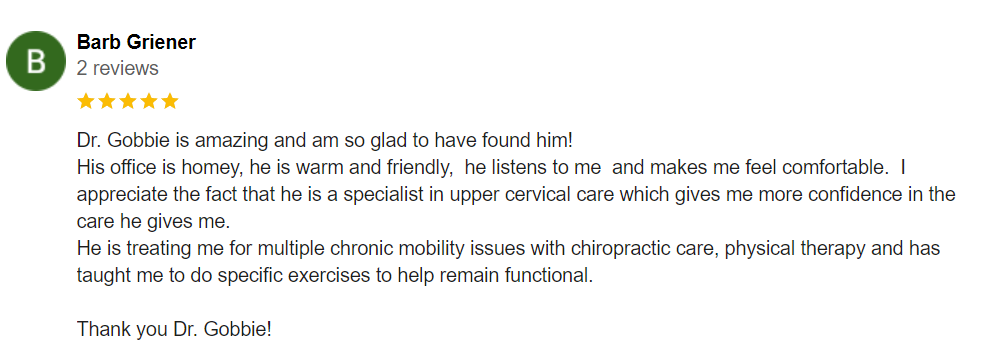 Chiropractic Pleasant Hills PA Testimonial