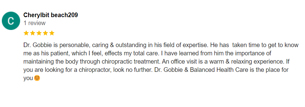 Chiropractic Pleasant Hills PA Testimonial